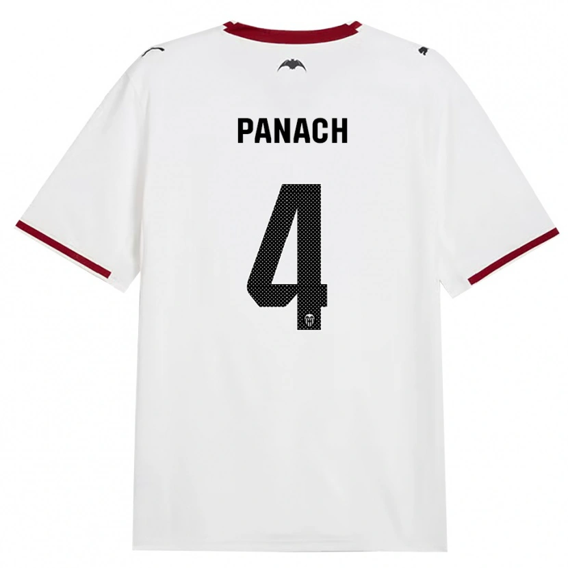 Danxen Dames Alejandro Panach #4 Zwart Wit Rood Geel Thuisshirt Thuistenue 2026/27 T-Shirt