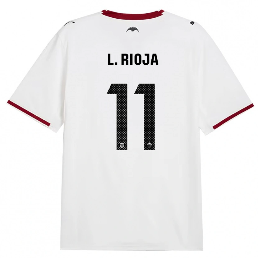 Danxen Dames Luis Rioja #11 Zwart Wit Rood Geel Thuisshirt Thuistenue 2026/27 T-Shirt