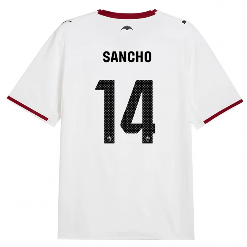 Danxen Dames Pauleta Sancho #14 Zwart Wit Rood Geel Thuisshirt Thuistenue 2026/27 T-Shirt