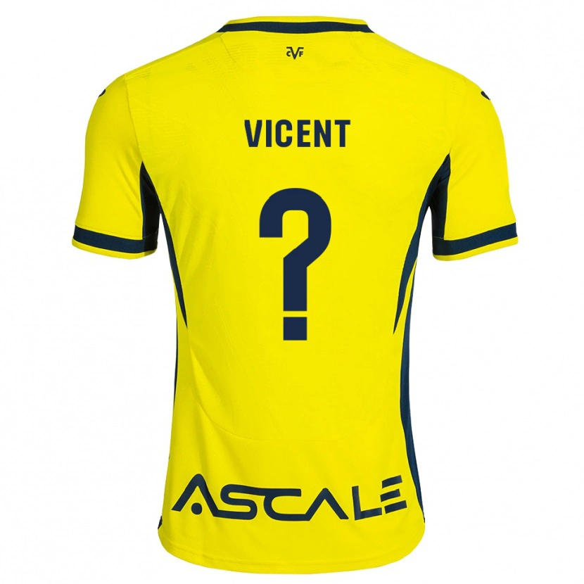 Danxen Dames Iker Vicent #0 Geel Zwart Rood Thuisshirt Thuistenue 2026/27 T-Shirt