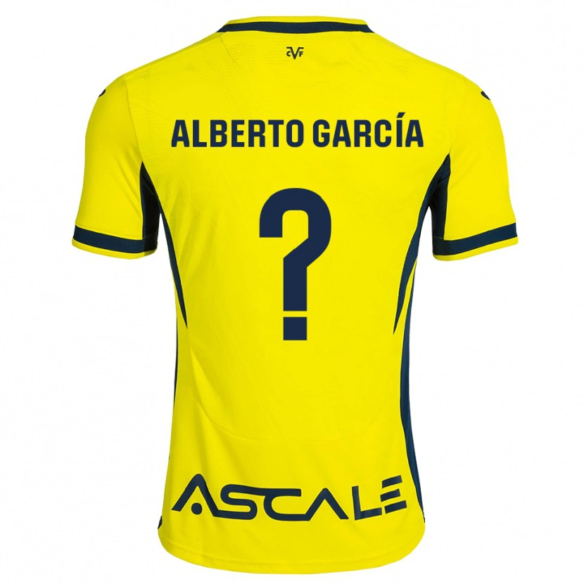 Danxen Dames Alberto García #0 Geel Zwart Rood Thuisshirt Thuistenue 2026/27 T-Shirt