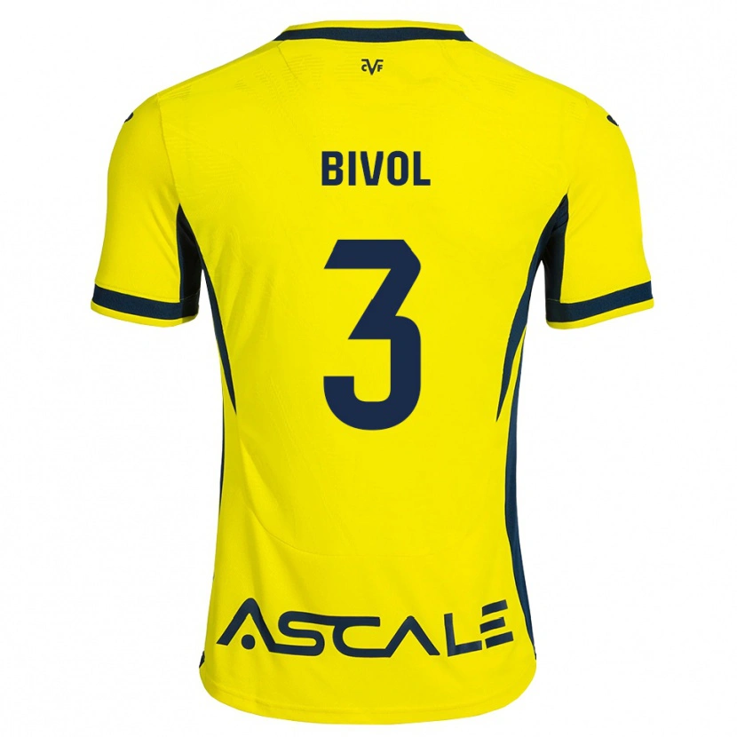Danxen Dames Victor Bivol #3 Geel Zwart Rood Thuisshirt Thuistenue 2026/27 T-Shirt