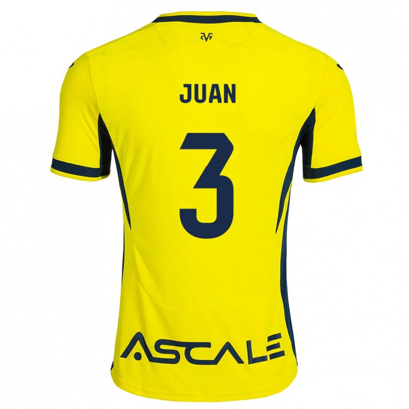 Danxen Dames Sergi Juan #3 Geel Zwart Rood Thuisshirt Thuistenue 2026/27 T-Shirt