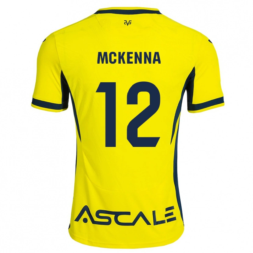 Danxen Dames Kayla Mckenna #12 Geel Zwart Rood Thuisshirt Thuistenue 2026/27 T-Shirt