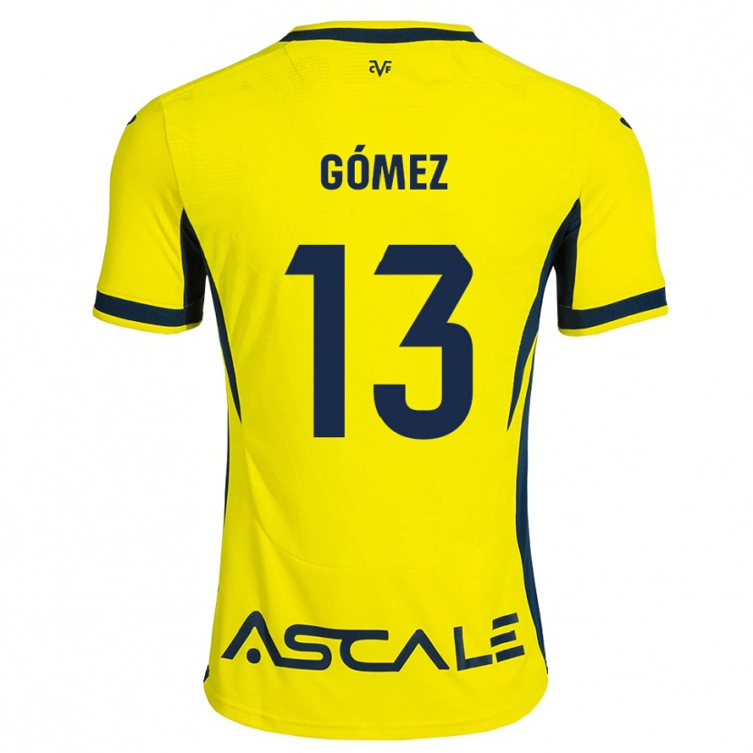 Danxen Dames Rubén Gómez #13 Geel Zwart Rood Thuisshirt Thuistenue 2026/27 T-Shirt