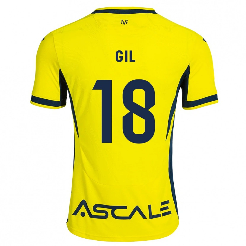 Danxen Dames Mario Gil #18 Geel Zwart Rood Thuisshirt Thuistenue 2026/27 T-Shirt