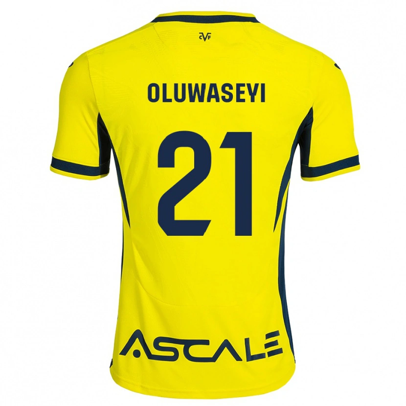 Danxen Dames Tani Oluwaseyi #21 Geel Zwart Rood Thuisshirt Thuistenue 2026/27 T-Shirt
