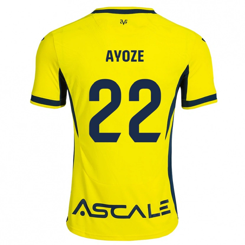 Danxen Dames Ayoze Pérez #22 Geel Zwart Rood Thuisshirt Thuistenue 2026/27 T-Shirt