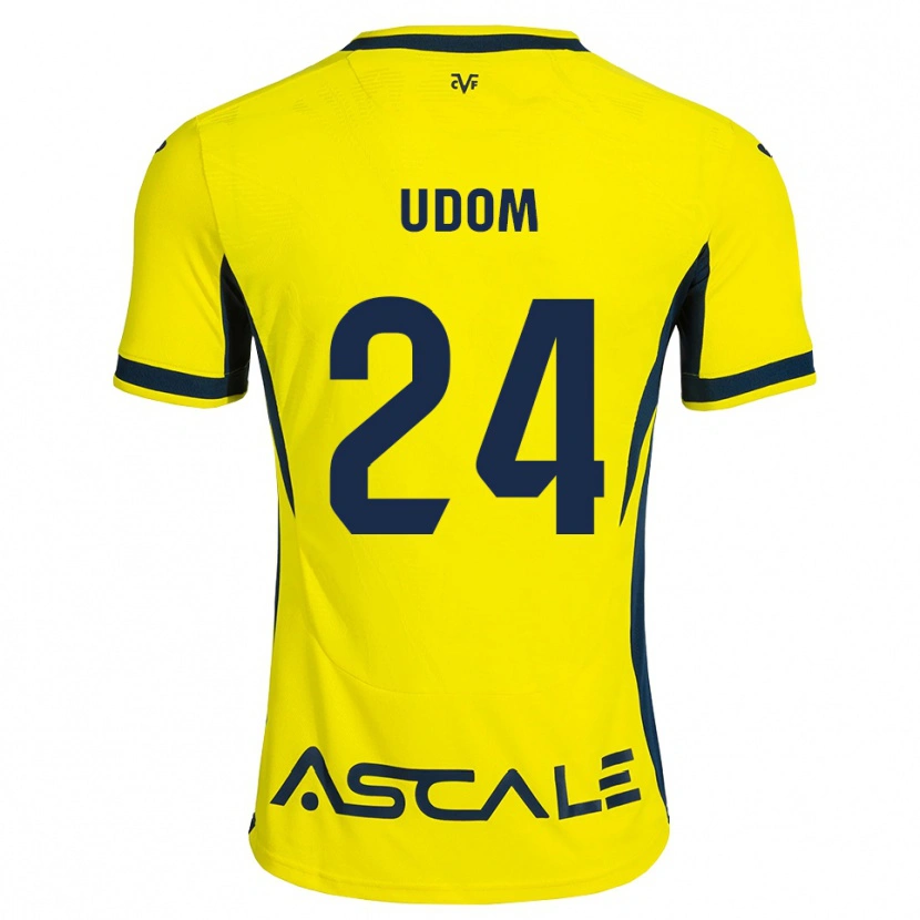Danxen Dames Ekerette Udom #24 Geel Zwart Rood Thuisshirt Thuistenue 2026/27 T-Shirt