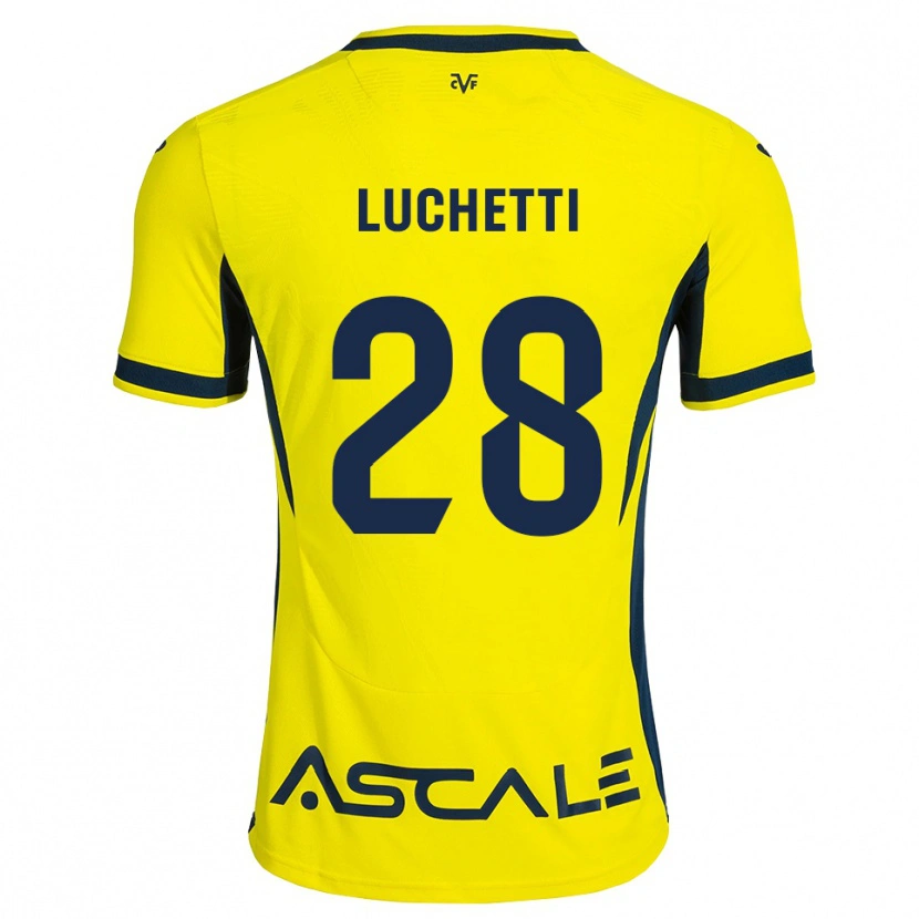 Danxen Dames Danilo Luchetti #28 Geel Zwart Rood Thuisshirt Thuistenue 2026/27 T-Shirt
