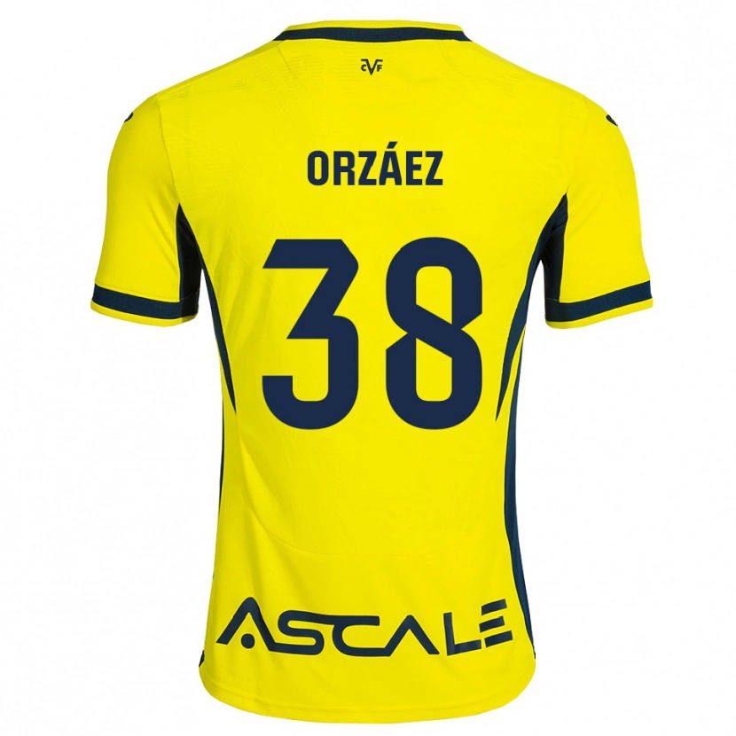 Danxen Dames Sergio Orzáez #38 Geel Zwart Rood Thuisshirt Thuistenue 2026/27 T-Shirt