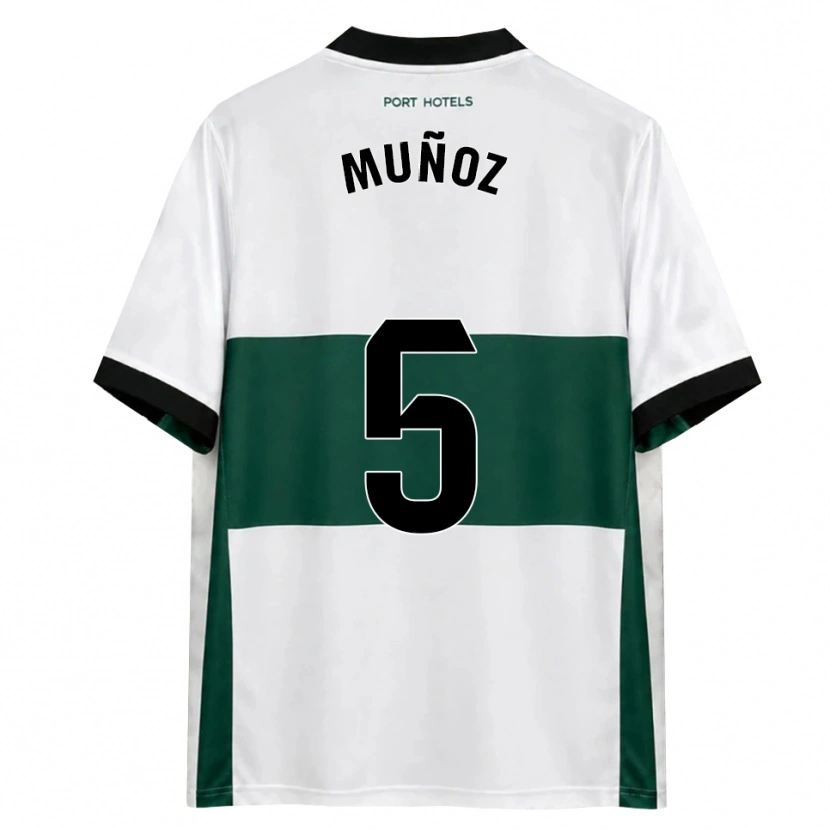 Danxen Dames Ismael Muñoz #5 Groen Wit Rood Thuisshirt Thuistenue 2026/27 T-Shirt