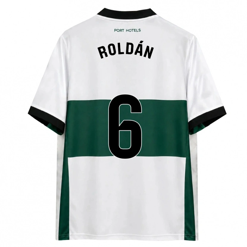Danxen Dames Luis Roldán #6 Groen Wit Rood Thuisshirt Thuistenue 2026/27 T-Shirt