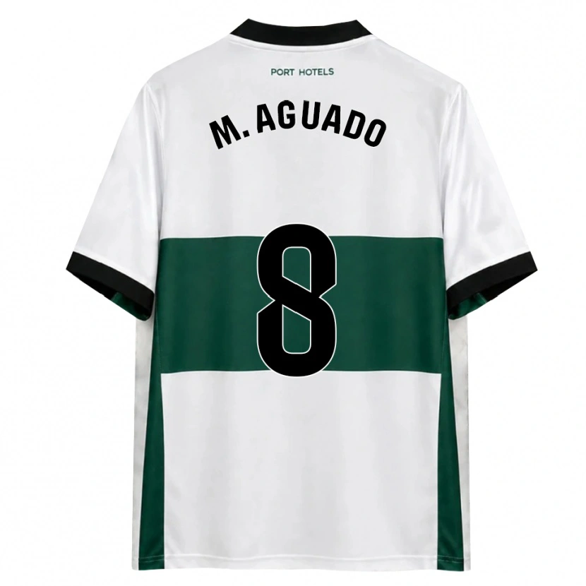 Danxen Dames Marc Aguado #8 Groen Wit Rood Thuisshirt Thuistenue 2026/27 T-Shirt