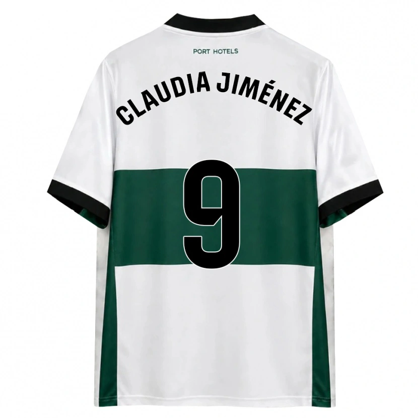 Danxen Dames Claudia Jiménez Gutiérrez #9 Groen Wit Rood Thuisshirt Thuistenue 2026/27 T-Shirt