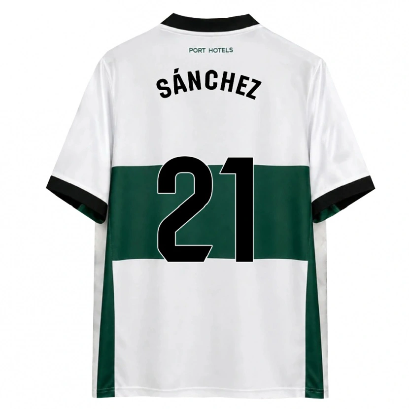 Danxen Dames Álex Sánchez #21 Groen Wit Rood Thuisshirt Thuistenue 2026/27 T-Shirt