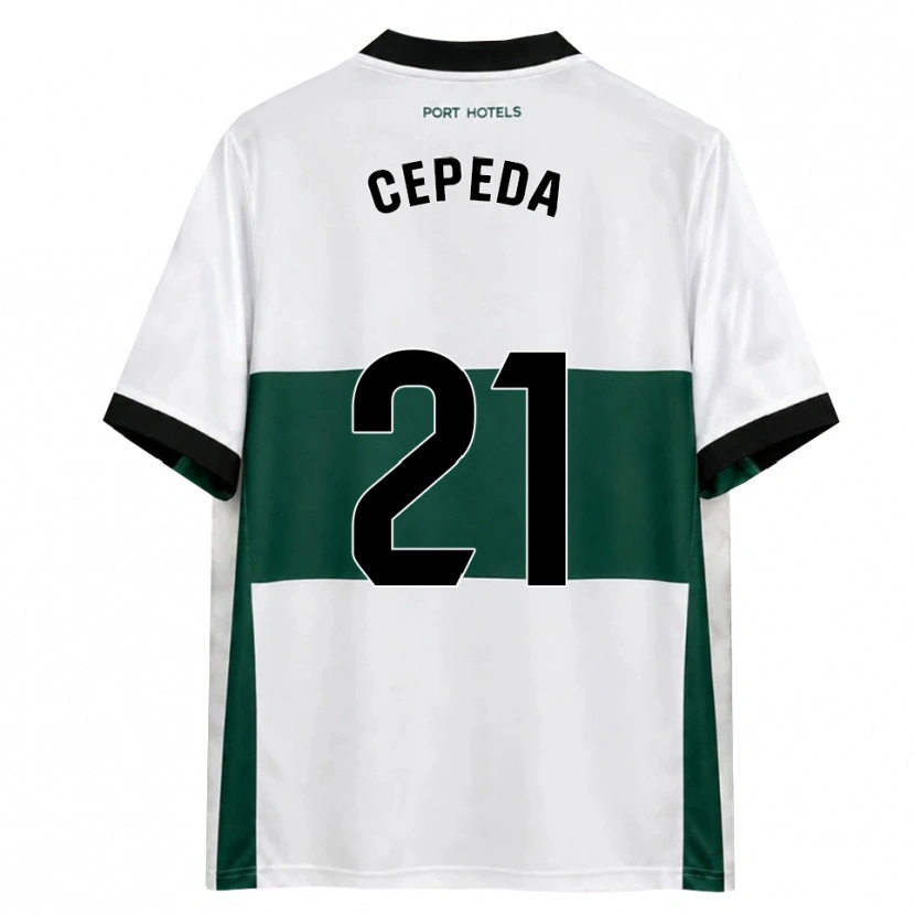 Danxen Dames Lucas Cepeda #21 Groen Wit Rood Thuisshirt Thuistenue 2026/27 T-Shirt