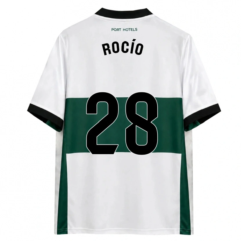 Danxen Dames Rocío Rodríguez Jiménez #28 Groen Wit Rood Thuisshirt Thuistenue 2026/27 T-Shirt