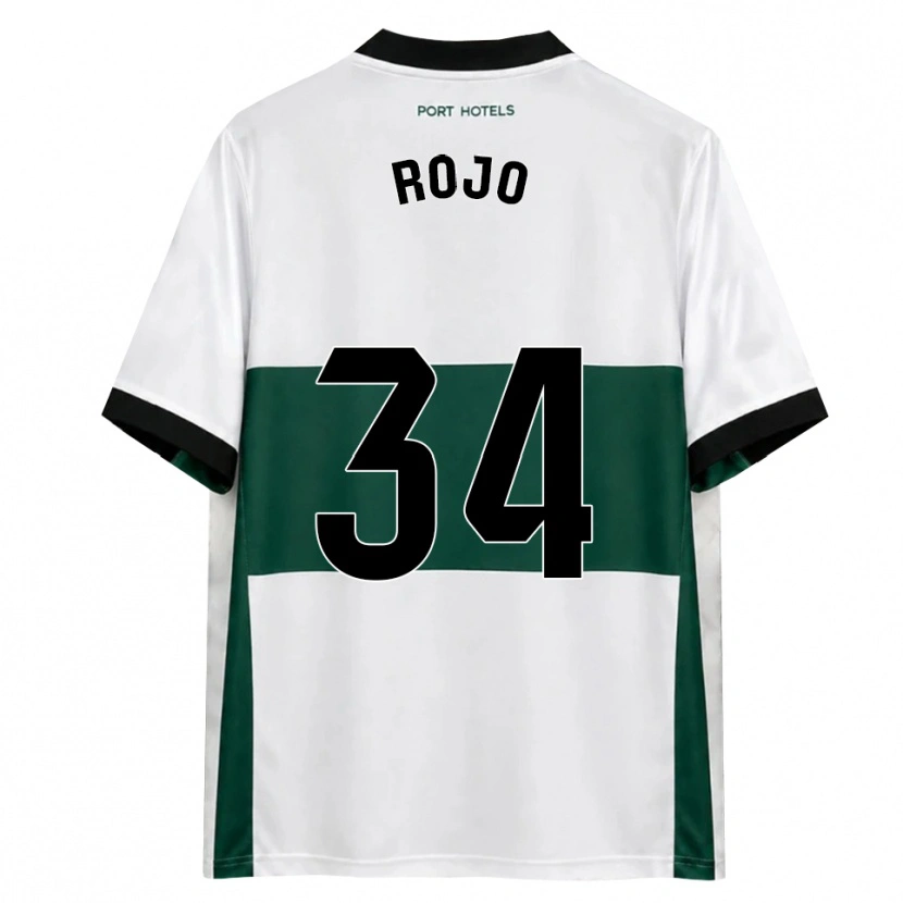 Danxen Dames Pablo Rojo #34 Groen Wit Rood Thuisshirt Thuistenue 2026/27 T-Shirt