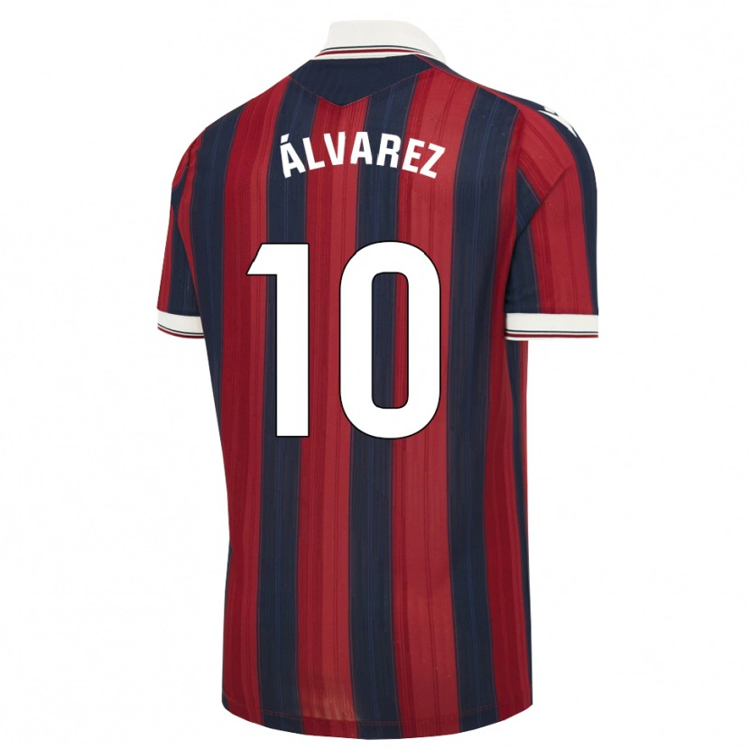 Danxen Dames Carlos Álvarez #10 Middernachtblauw Rood Thuisshirt Thuistenue 2026/27 T-Shirt