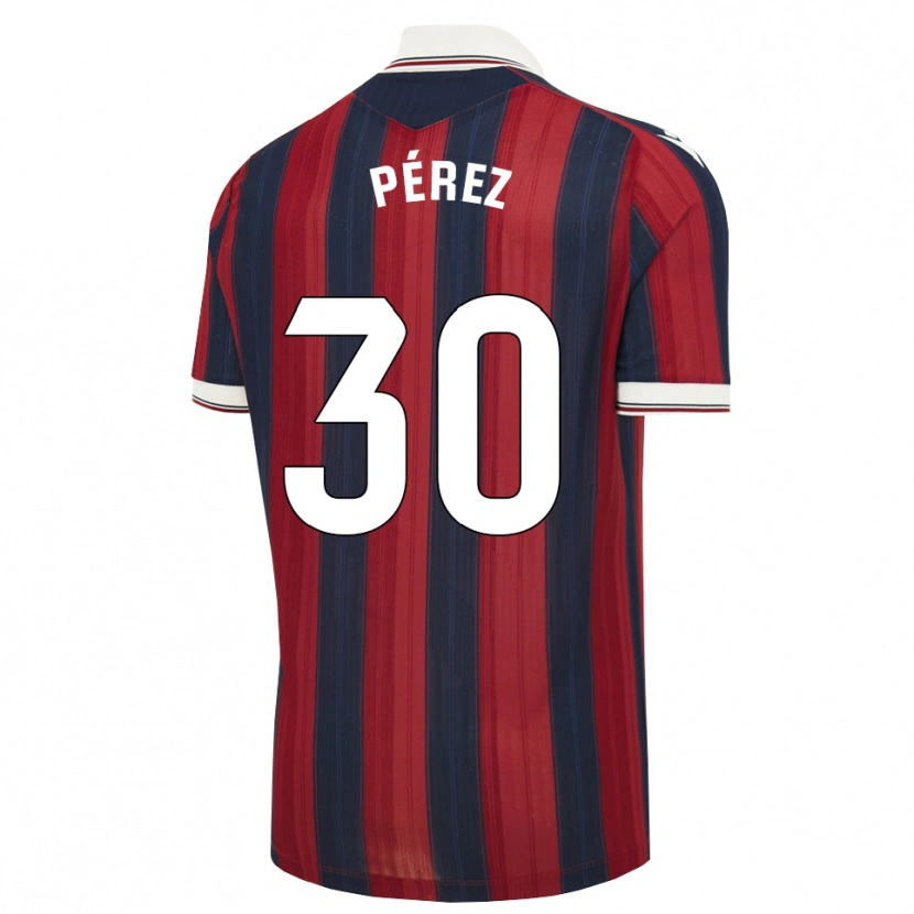 Danxen Dames Luismi Pérez #30 Middernachtblauw Rood Thuisshirt Thuistenue 2026/27 T-Shirt