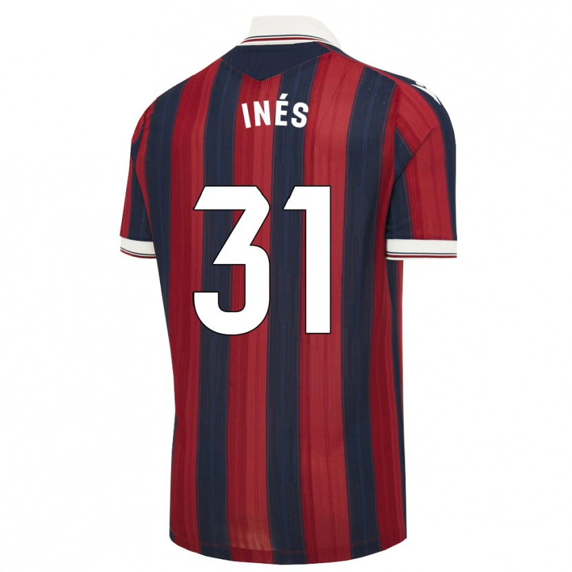Danxen Dames Inés Rizo #31 Middernachtblauw Rood Thuisshirt Thuistenue 2026/27 T-Shirt