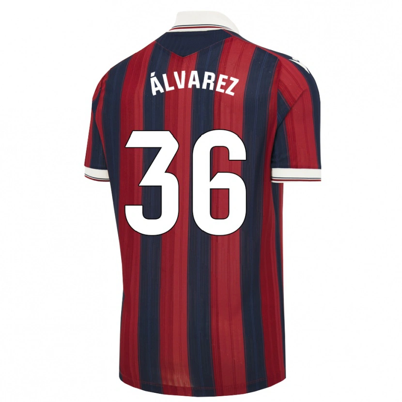 Danxen Dames Anna Álvarez #36 Middernachtblauw Rood Thuisshirt Thuistenue 2026/27 T-Shirt