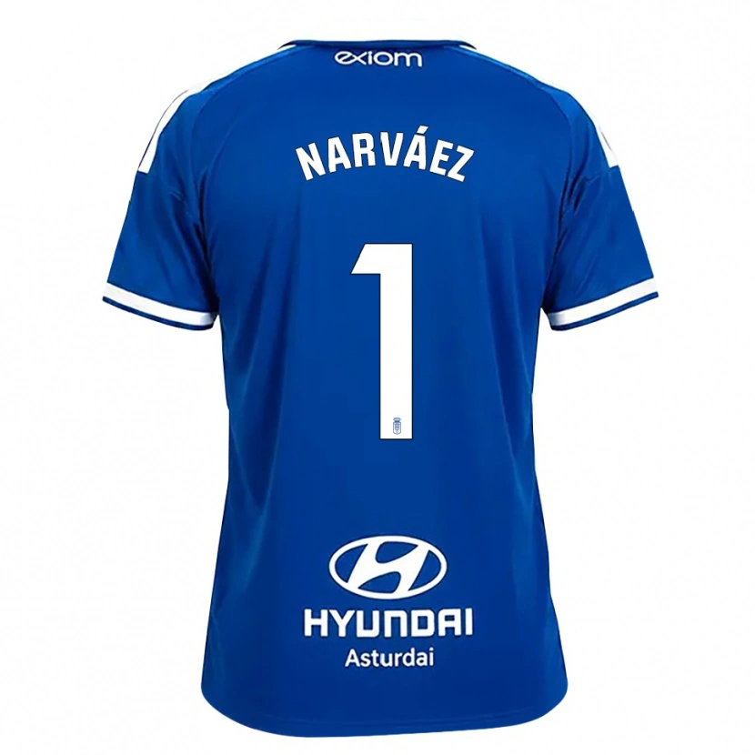 Danxen Dames Miguel Narváez #1 Mediumblauw Wit Thuisshirt Thuistenue 2026/27 T-Shirt