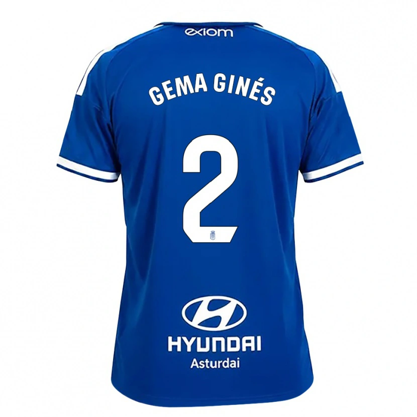 Danxen Dames Gema Ginés #2 Mediumblauw Wit Thuisshirt Thuistenue 2026/27 T-Shirt