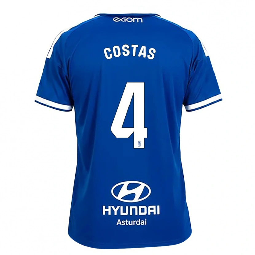 Danxen Dames David Costas #4 Mediumblauw Wit Thuisshirt Thuistenue 2026/27 T-Shirt