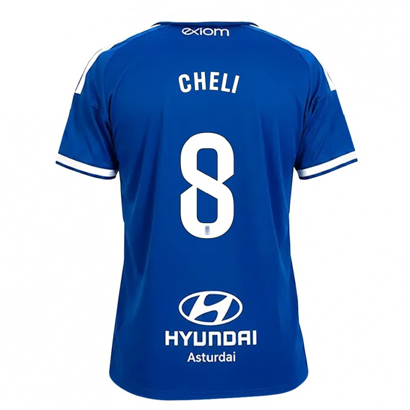 Danxen Dames Cheli Pereda #8 Mediumblauw Wit Thuisshirt Thuistenue 2026/27 T-Shirt