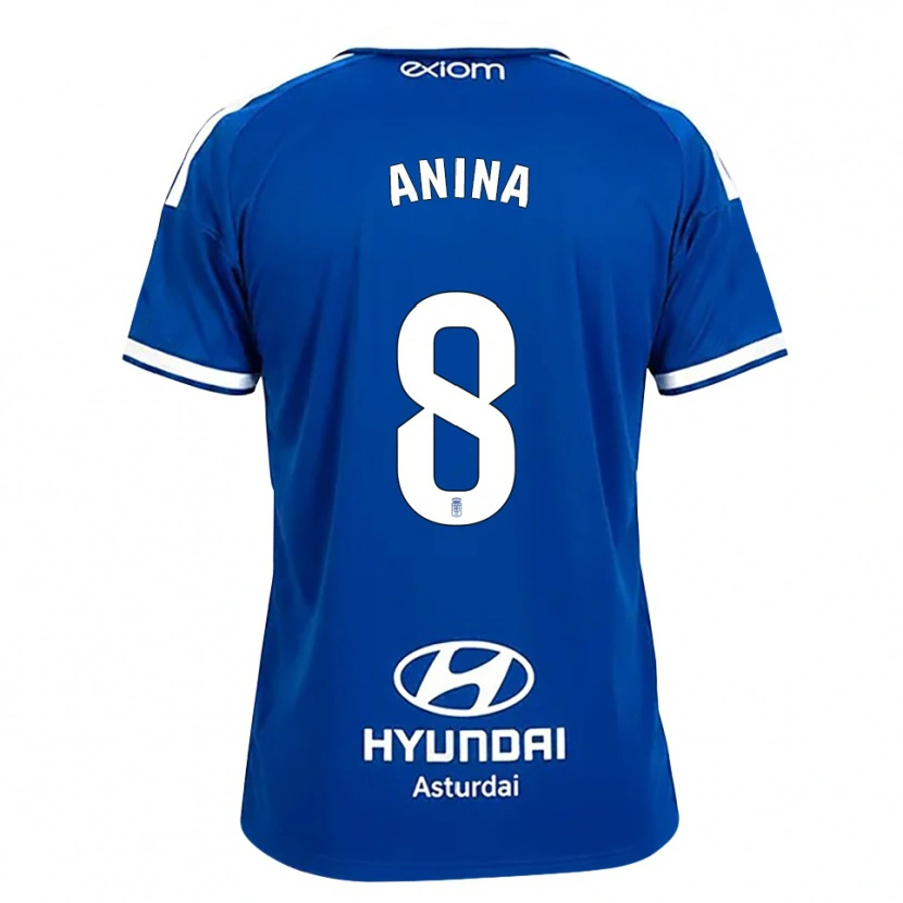 Danxen Dames Ana Menéndez García #8 Mediumblauw Wit Thuisshirt Thuistenue 2026/27 T-Shirt