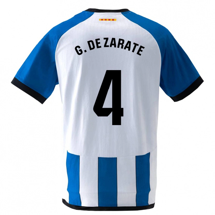 Danxen Dames Urko González De Zárate #4 Koninklijk Blauw Wit Thuisshirt Thuistenue 2026/27 T-Shirt