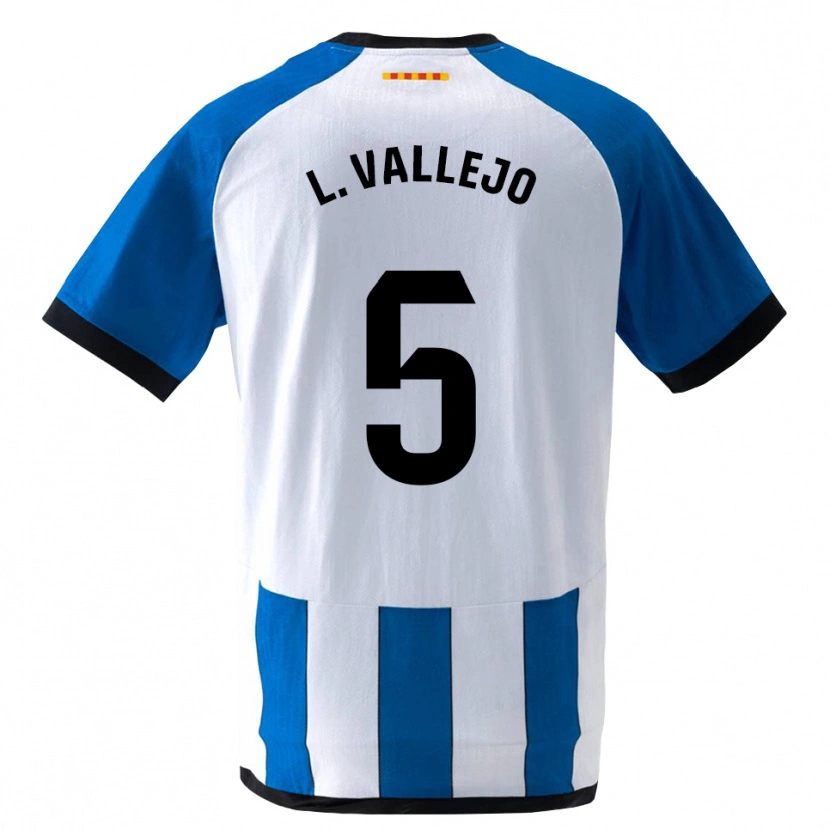 Danxen Dames Lucía Vallejo Blázquez #5 Koninklijk Blauw Wit Thuisshirt Thuistenue 2026/27 T-Shirt