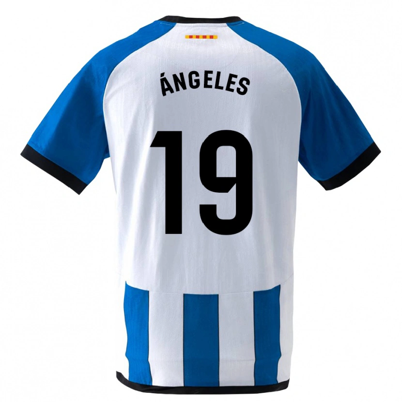 Danxen Dames Ángeles Del Álamo Sánchez #19 Koninklijk Blauw Wit Thuisshirt Thuistenue 2026/27 T-Shirt