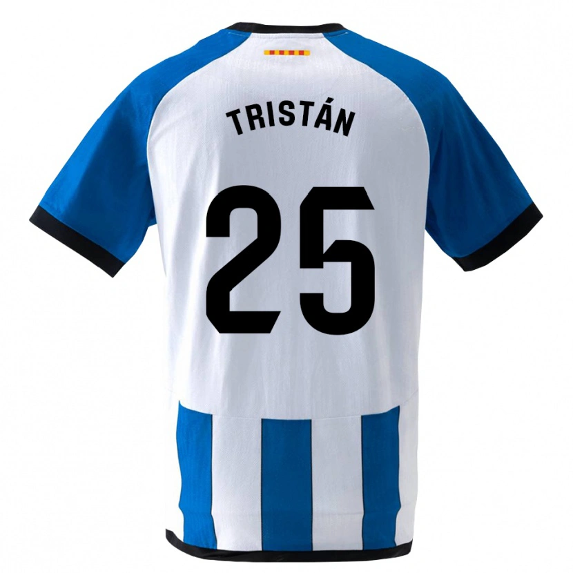 Danxen Dames Pol Tristán #25 Koninklijk Blauw Wit Thuisshirt Thuistenue 2026/27 T-Shirt