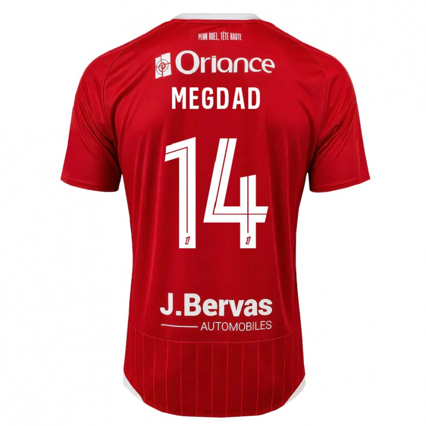 Danxen Dames Noa Megdad #14 Wit Rood Thuisshirt Thuistenue 2026/27 T-Shirt