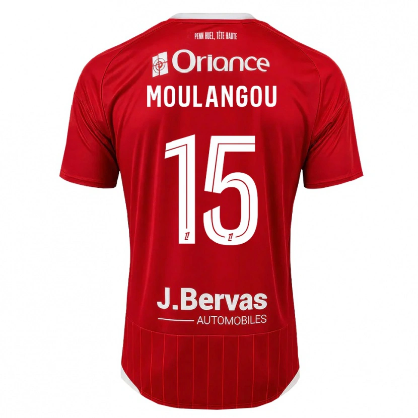 Danxen Dames Kenan Moulangou #15 Wit Rood Thuisshirt Thuistenue 2026/27 T-Shirt