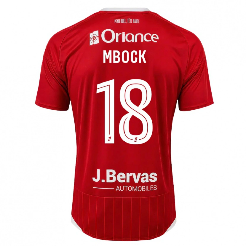 Danxen Dames Hianga'a Mbock #18 Wit Rood Thuisshirt Thuistenue 2026/27 T-Shirt