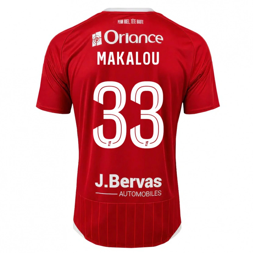 Danxen Dames Hamidou Makalou #33 Wit Rood Thuisshirt Thuistenue 2026/27 T-Shirt