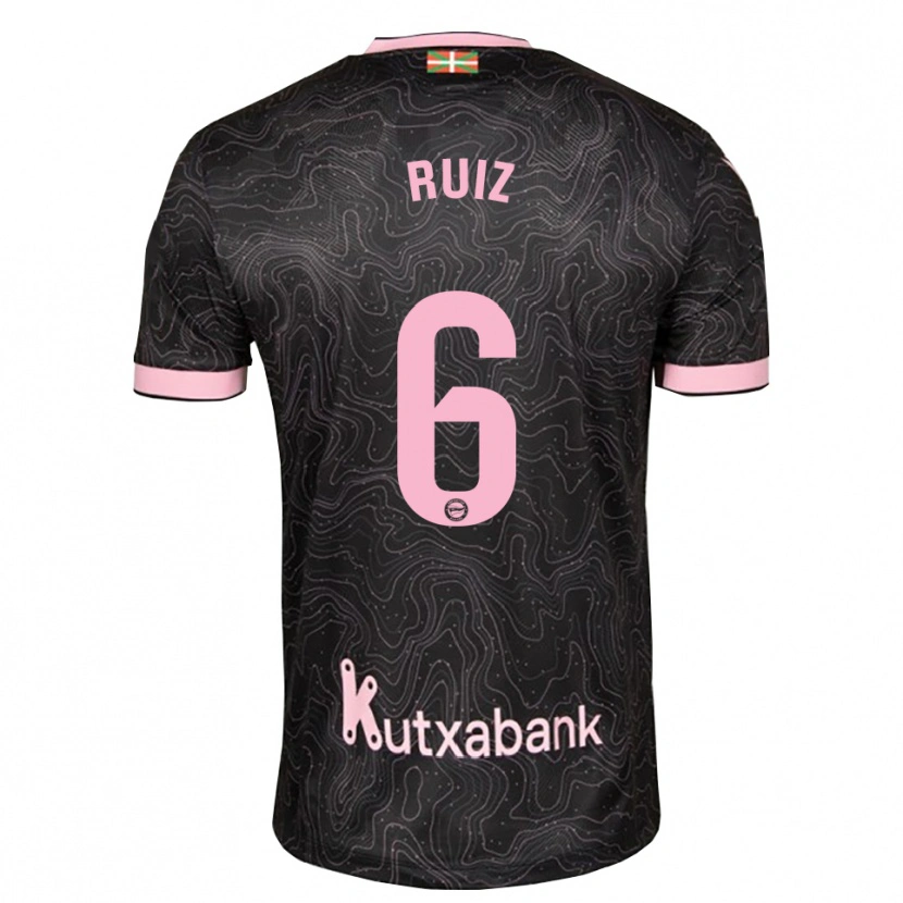 Danxen Dames Markel Ruiz #6 Zwart Roze Uitshirt Uittenue 2026/27 T-Shirt