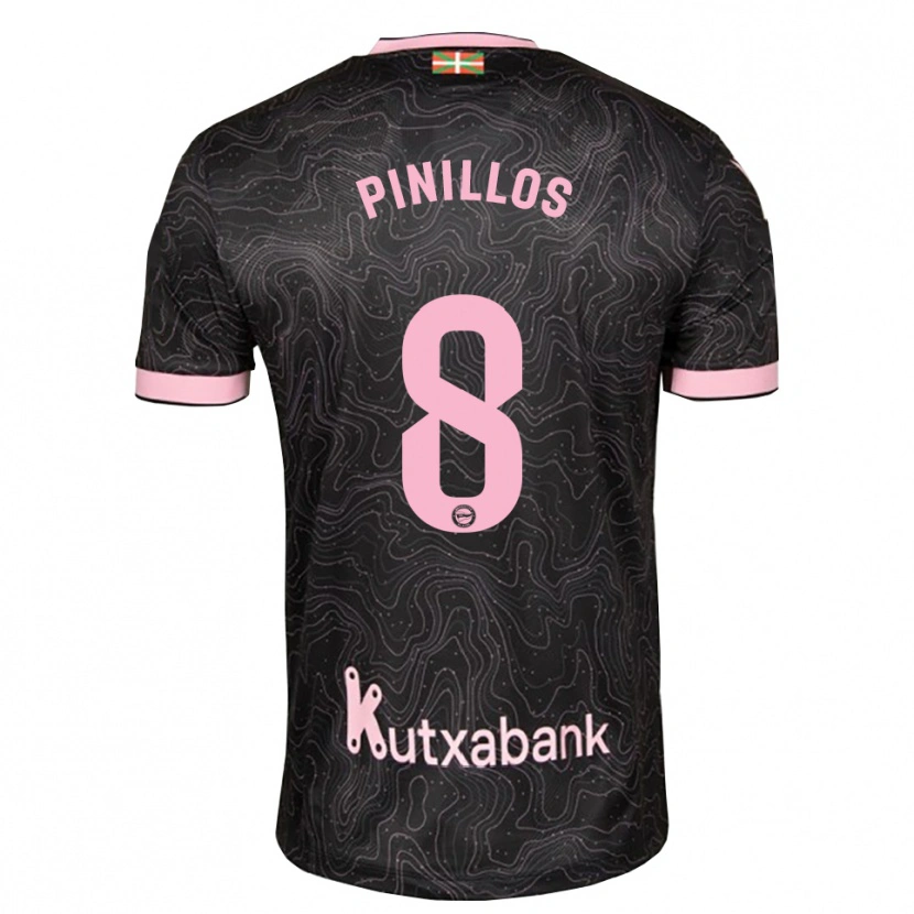 Danxen Dames Lander Pinillos #8 Zwart Roze Uitshirt Uittenue 2026/27 T-Shirt
