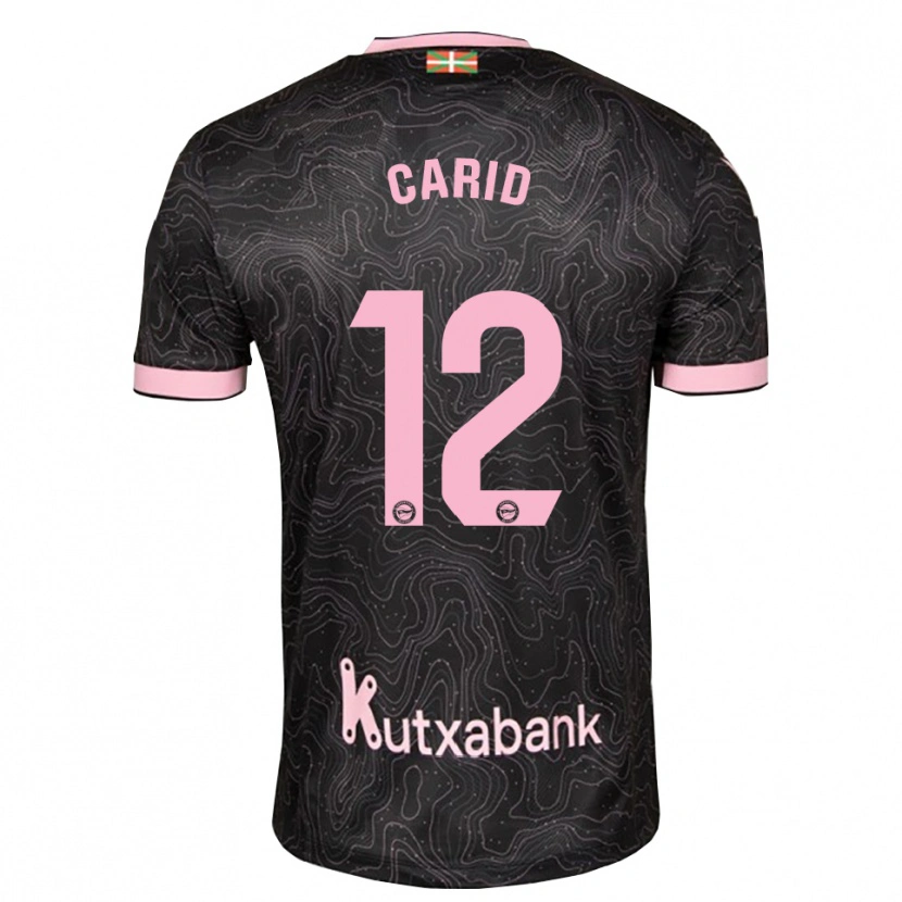 Danxen Dames Andrea Carid #12 Zwart Roze Uitshirt Uittenue 2026/27 T-Shirt