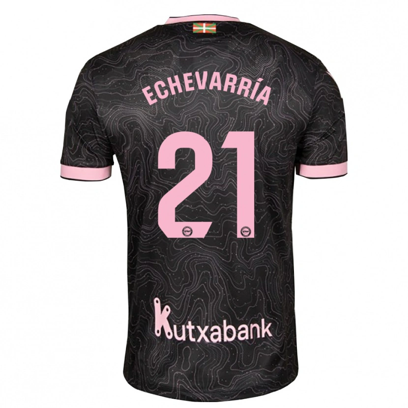 Danxen Dames Martin Echevarría #21 Zwart Roze Uitshirt Uittenue 2026/27 T-Shirt
