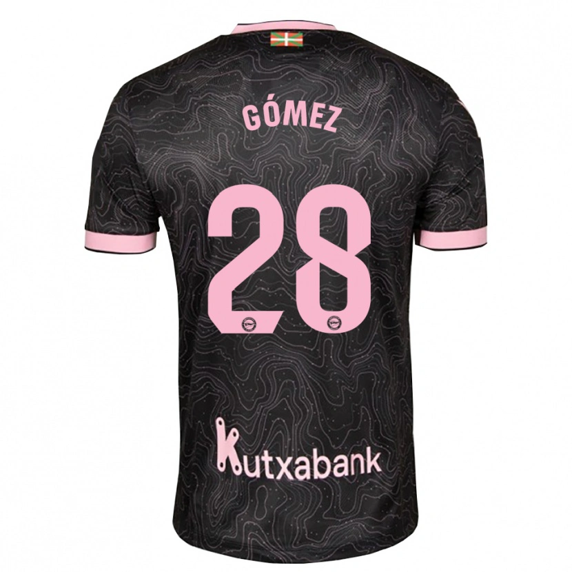 Danxen Dames Jorge Gómez #28 Zwart Roze Uitshirt Uittenue 2026/27 T-Shirt