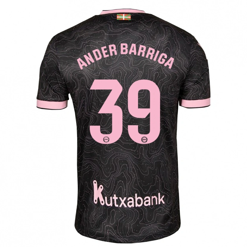 Danxen Dames Jon Ander Barriga #39 Zwart Roze Uitshirt Uittenue 2026/27 T-Shirt