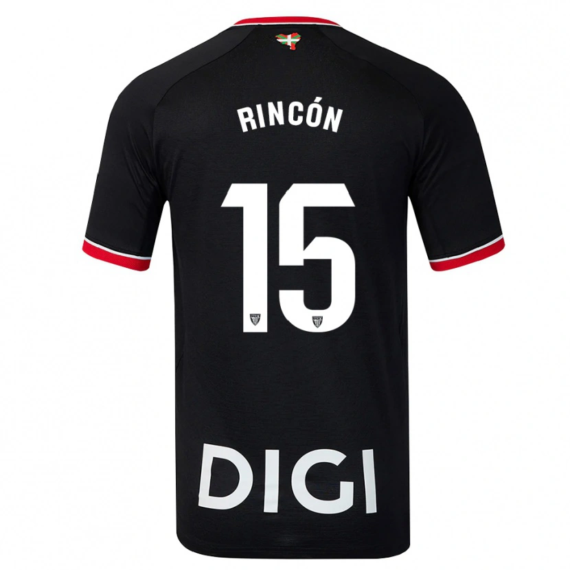 Danxen Dames Hugo Rincón #15 Zwart Wit Rood Uitshirt Uittenue 2026/27 T-Shirt