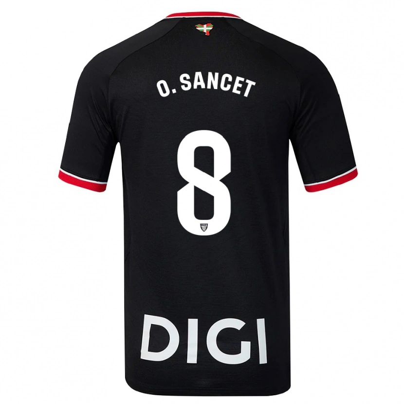 Danxen Dames Oihan Sancet #8 Zwart Wit Rood Uitshirt Uittenue 2026/27 T-Shirt