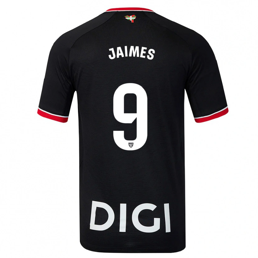 Danxen Dames Andrés Jaimes #9 Zwart Wit Rood Uitshirt Uittenue 2026/27 T-Shirt