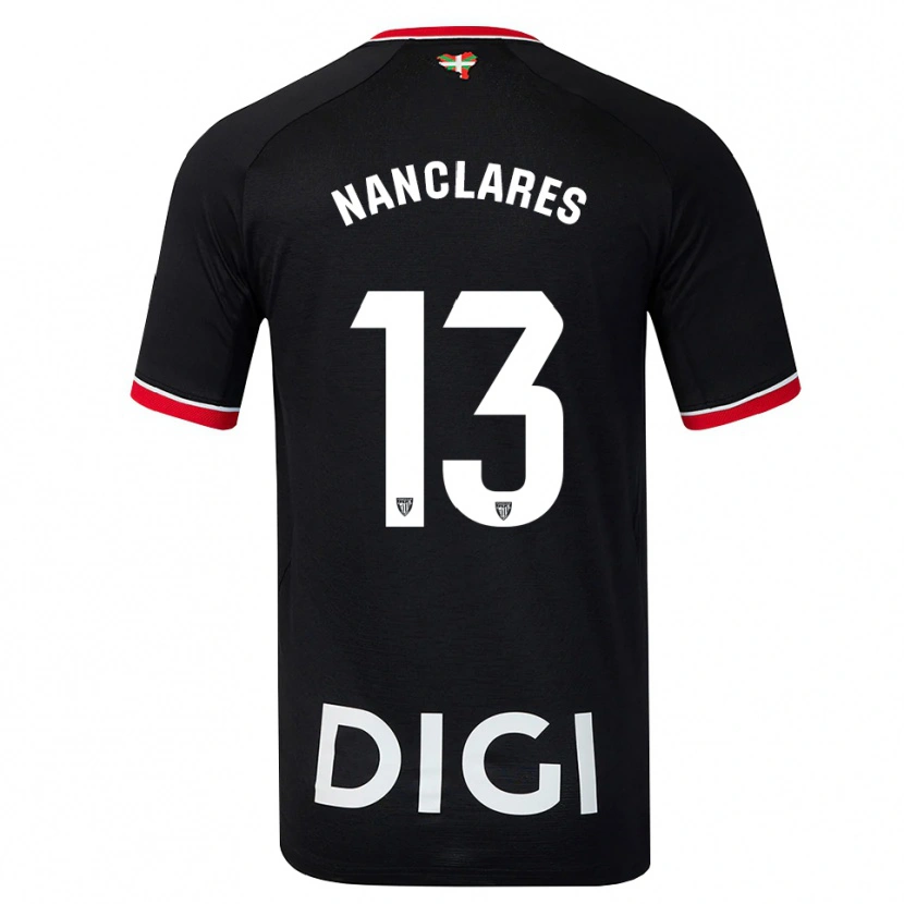 Danxen Dames Adriana Nanclares Romero #13 Zwart Wit Rood Uitshirt Uittenue 2026/27 T-Shirt